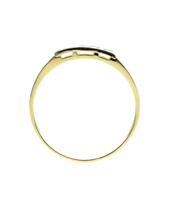 Ring with cubic zirconia 8k