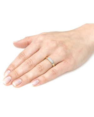 Ring with cubic zirconia 8k