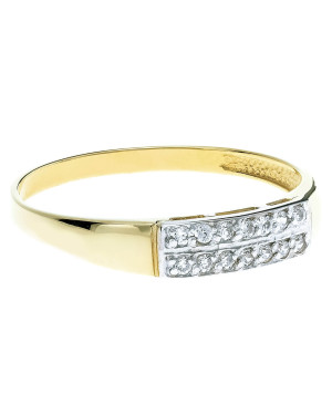 Ring with cubic zirconia 8k
