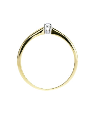 Delicate engagement ring cubic zirconia 8k