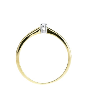 Delicate engagement ring cubic zirconia 8k