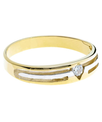 Ring like a band with a stone 8k gold