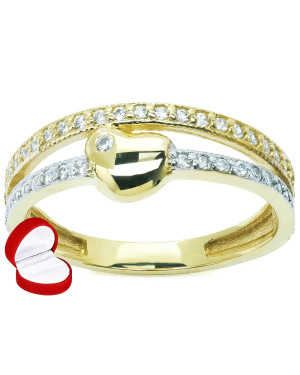 Shiny ring convex heart 8k