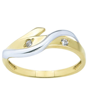 Gold ring wave interwoven pattern 8k