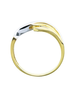 Gold ring wave interwoven pattern 8k