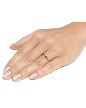 Original engagement ring with a stone