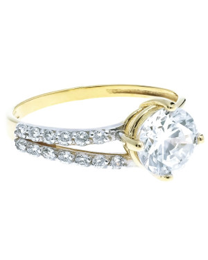 Engagement ring large stone 8k