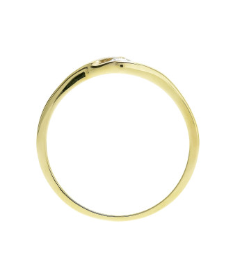 Delicate ring with a white stone
