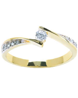 Delicate ring with 8k stones