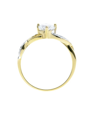 Engagement ring large stone cubic zirconia