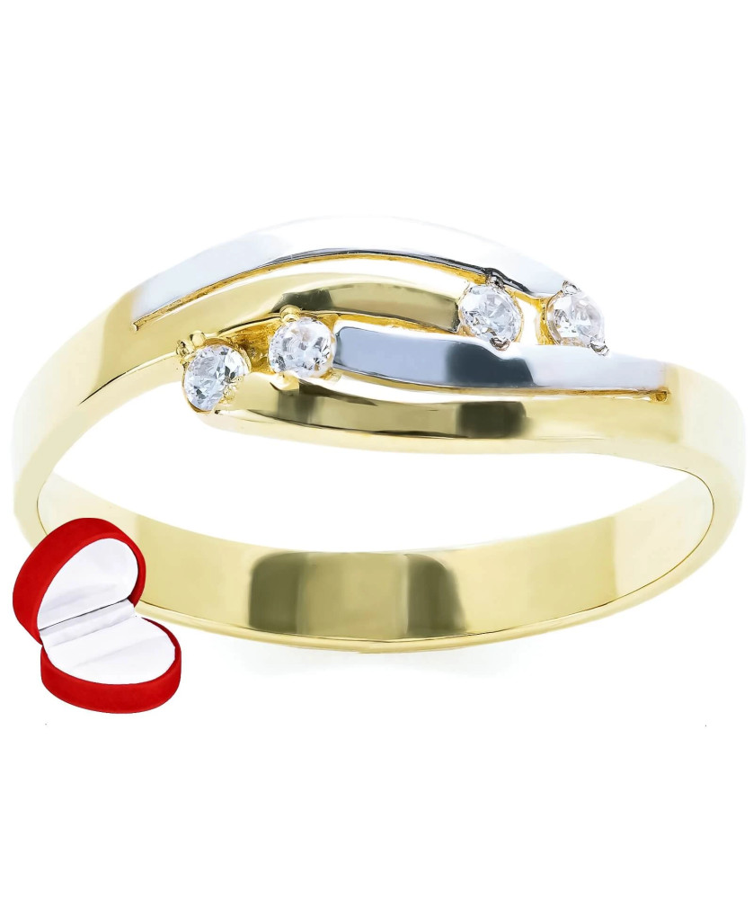 Ring 8k with delicate stones