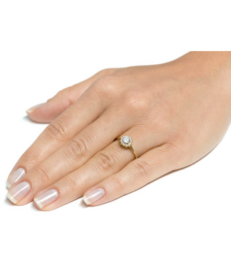 Flower ring zirconia 8k