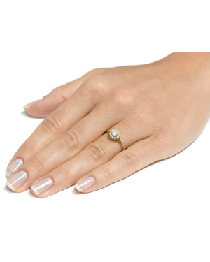 Flower ring zirconia 8k