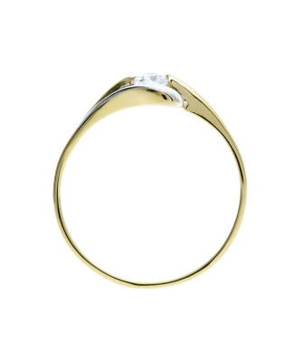 Gold ring with stone 8k