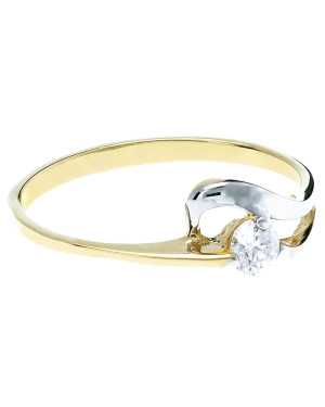 Gold ring with stone 8k