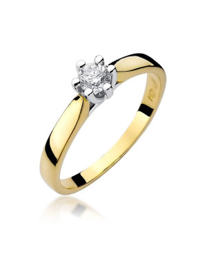 14k Gold Ring with 0.30ct Brilliant Diamond