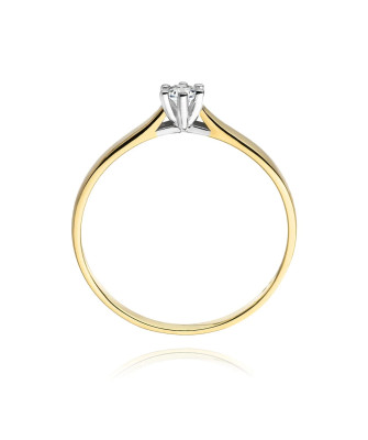 14k Gold Ring with 0.30ct Brilliant Diamond