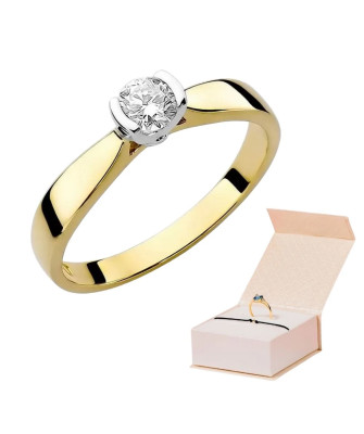 14k Gold Ring with 0.30ct Brilliant Diamond