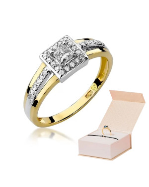 14k Gold Ring with 0.29ct Brilliant Diamond