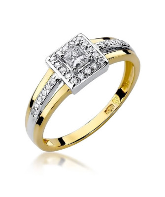 14k Gold Ring with 0.29ct Brilliant Diamond