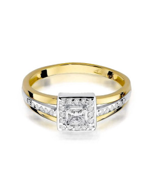 14k Gold Ring with 0.29ct Brilliant Diamond