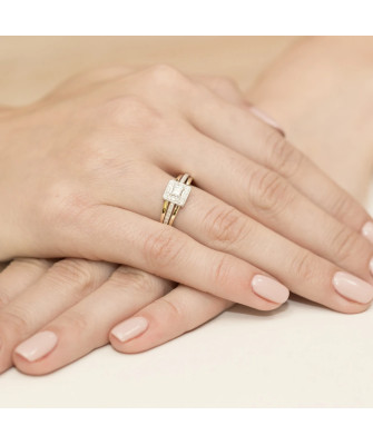 14k Gold Ring with 0.29ct Brilliant Diamond