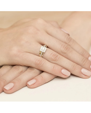 14k Gold Ring with 0.29ct Brilliant Diamond