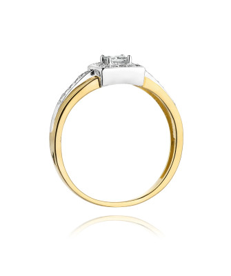 14k Gold Ring with 0.29ct Brilliant Diamond