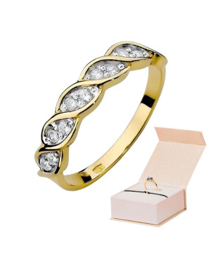 14k Gold Ring with 0.20ct Brilliant Diamond