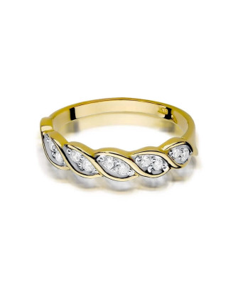 14k Gold Ring with 0.20ct Brilliant Diamond
