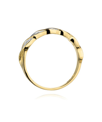 14k Gold Ring with 0.20ct Brilliant Diamond