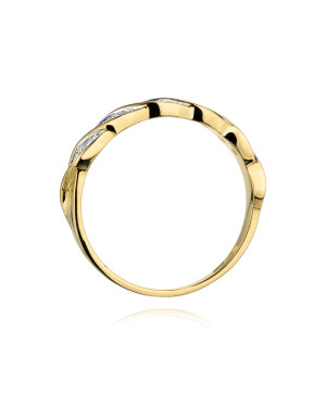 14k Gold Ring with 0.20ct Brilliant Diamond
