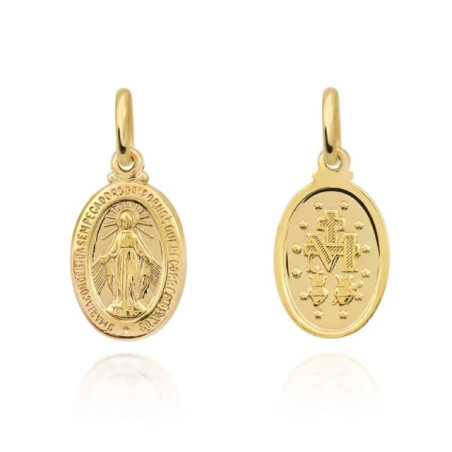 ⭐ Miraculous Medal pendant, medium gold pr. 585 ♥ GoldJewellery