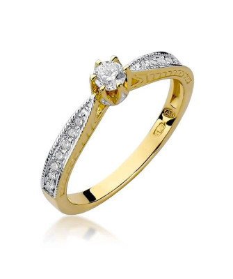 14k Gold Ring with 0.30ct Brilliant Diamond