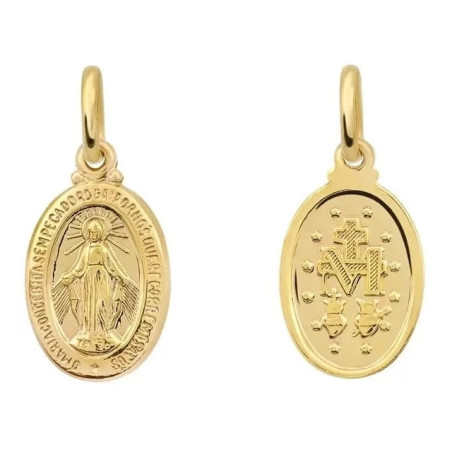 ⭐ Miraculous Medal pendant, medium gold pr. 585 ♥ GoldJewellery