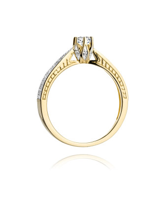 14k Gold Ring with 0.30ct Brilliant Diamond