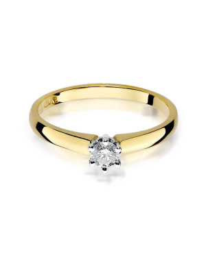 14k Gold Ring with 0.20ct Brilliant Diamond