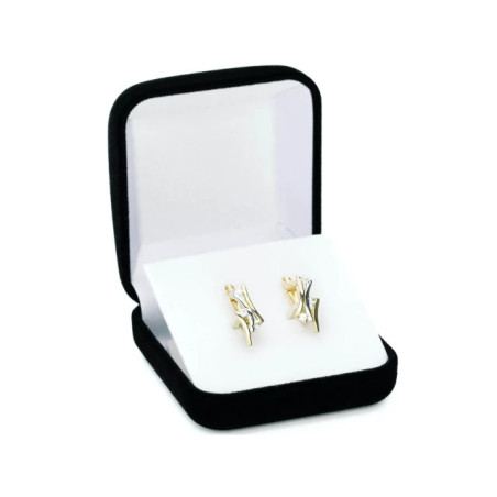 Gold earrings with cubic zirconia 333 K3.2123 | GoldJewellery