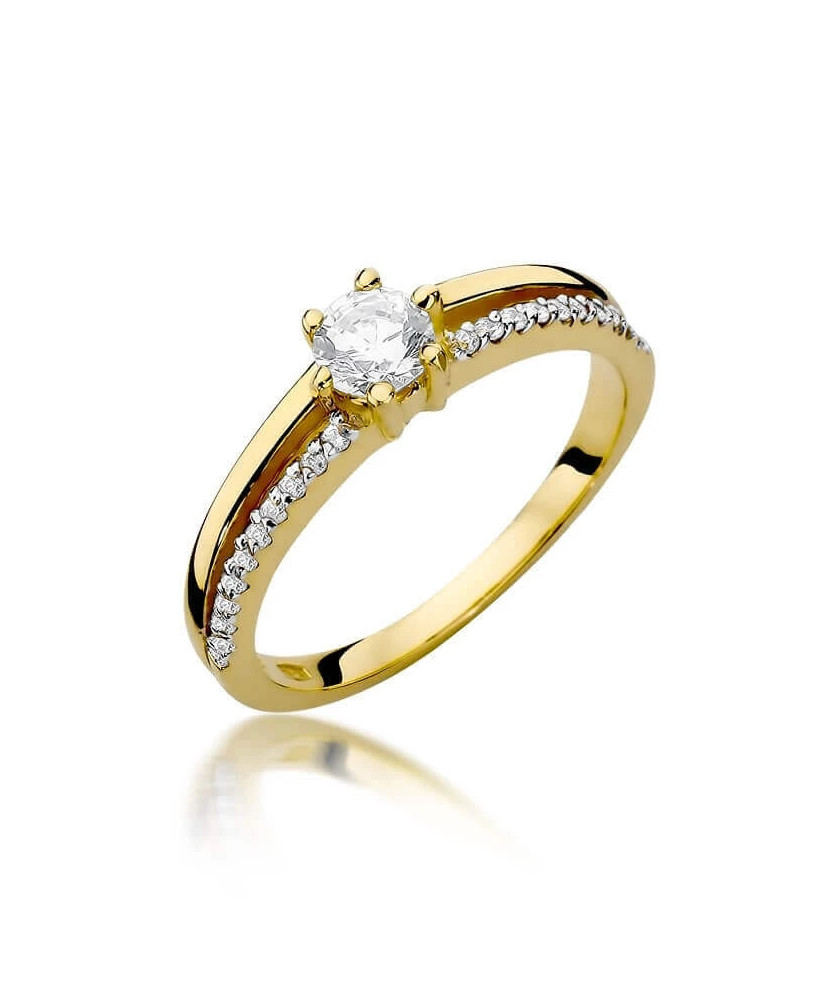 14k Gold Ring with 0.30ct Brilliant Diamond