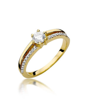 14k Gold Ring with 0.30ct Brilliant Diamond