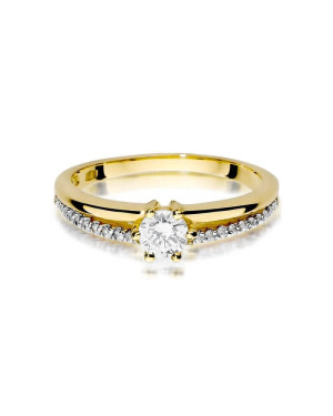 14k Gold Ring with 0.30ct Brilliant Diamond