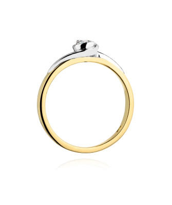 14k Gold Ring with 0.30ct Brilliant Diamond