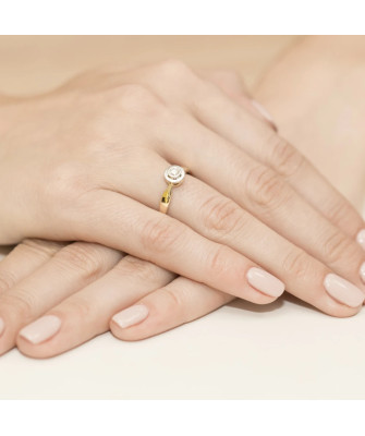 14k Gold Ring with 0.30ct Brilliant Diamond