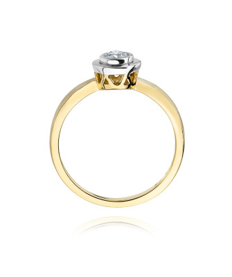 14k Gold Ring with 0.30ct Brilliant Diamond