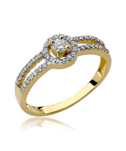 14k Gold Ring with 0.31ct Brilliant Diamond