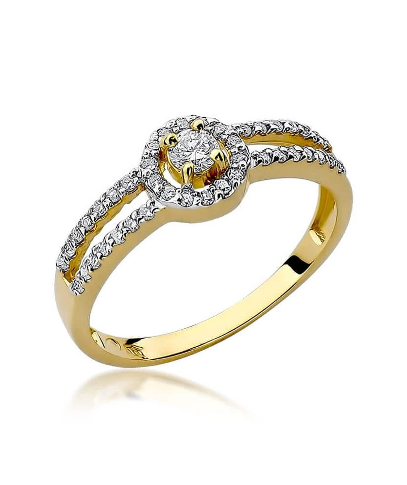 14k Gold Ring with 0.31ct Brilliant Diamond