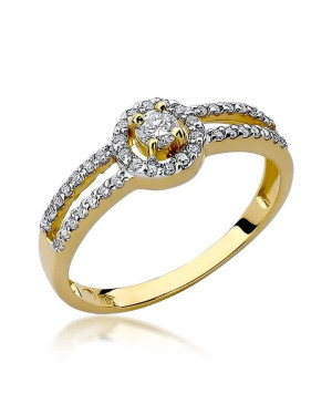 14k Gold Ring with 0.31ct Brilliant Diamond