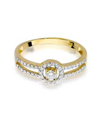 14k Gold Ring with 0.31ct Brilliant Diamond