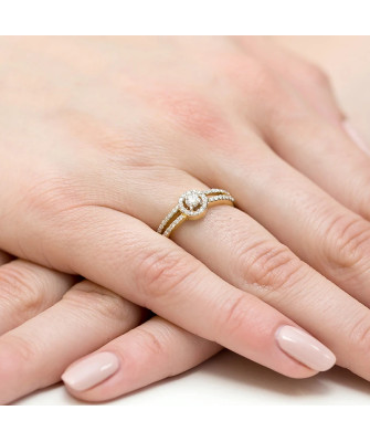 14k Gold Ring with 0.31ct Brilliant Diamond