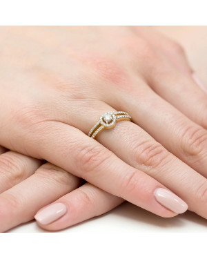 14k Gold Ring with 0.31ct Brilliant Diamond